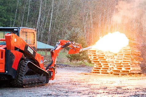 skid steer mounted flamethrower|VIRAL VIDEO: The Skid Steer Mounted Flamethrower.